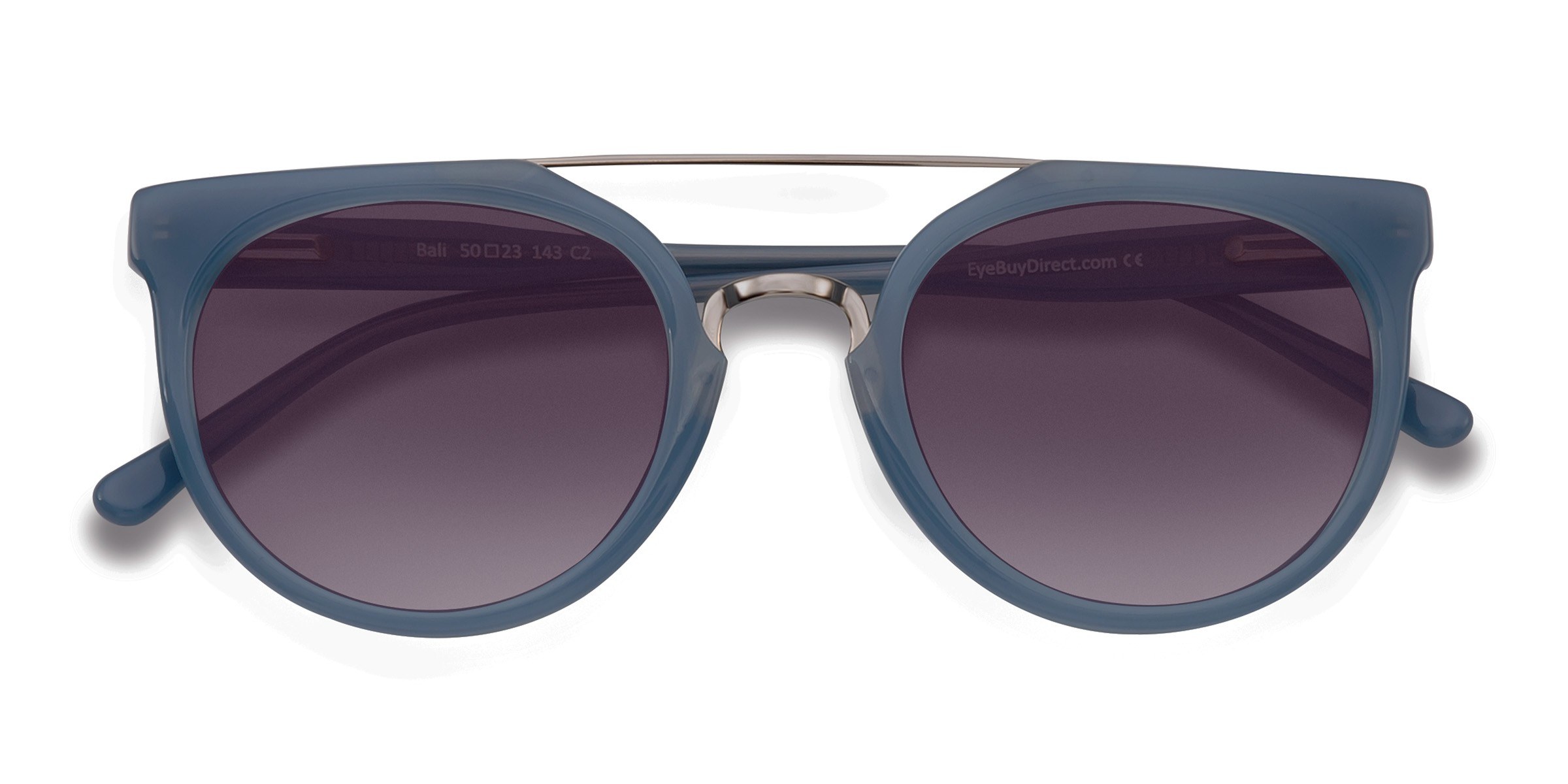 Blue/Silver Bali -  Acetate-metal Lunettes de soleil