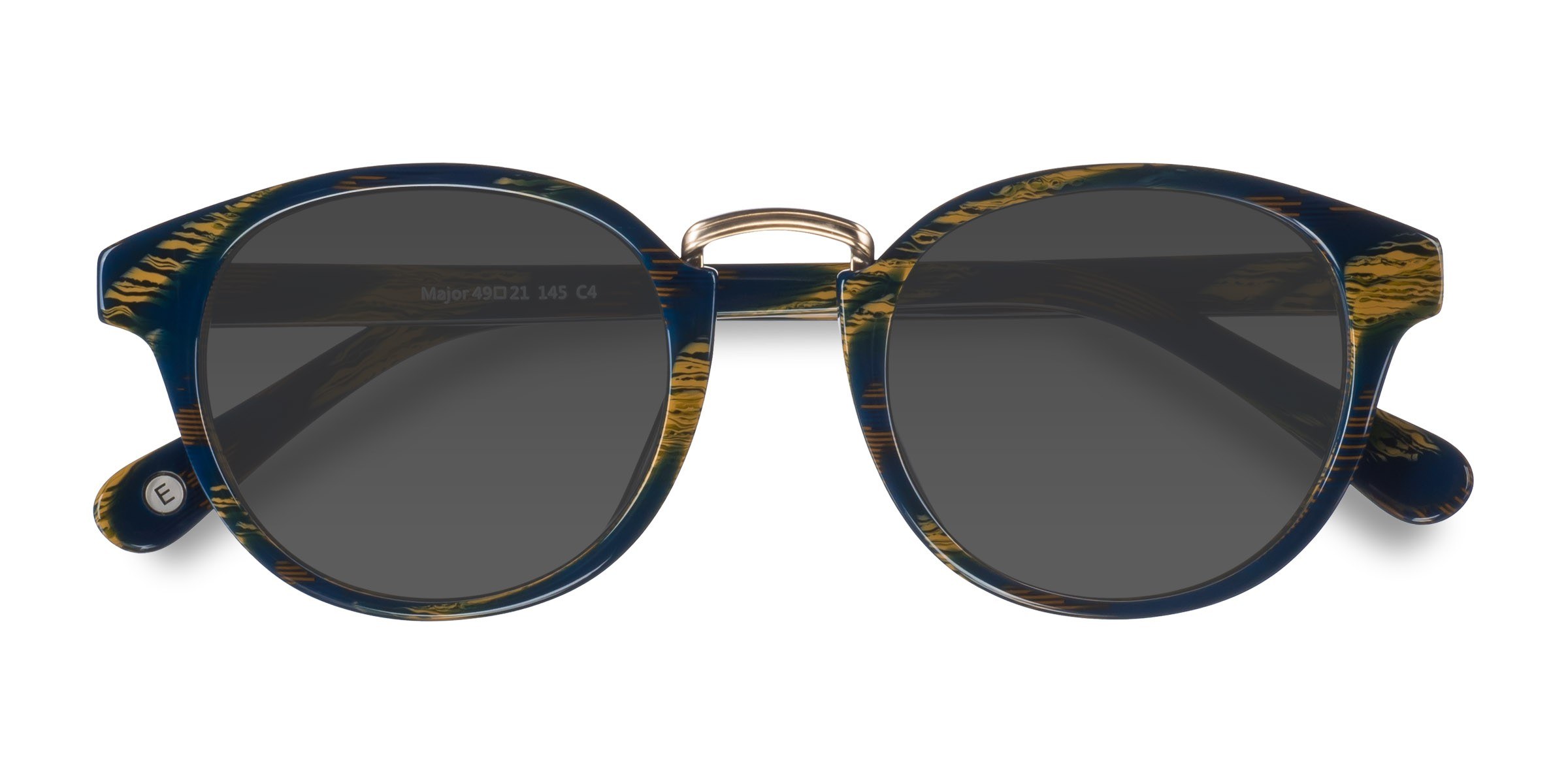 Blue Striped Major -  Métal Lunettes de soleil