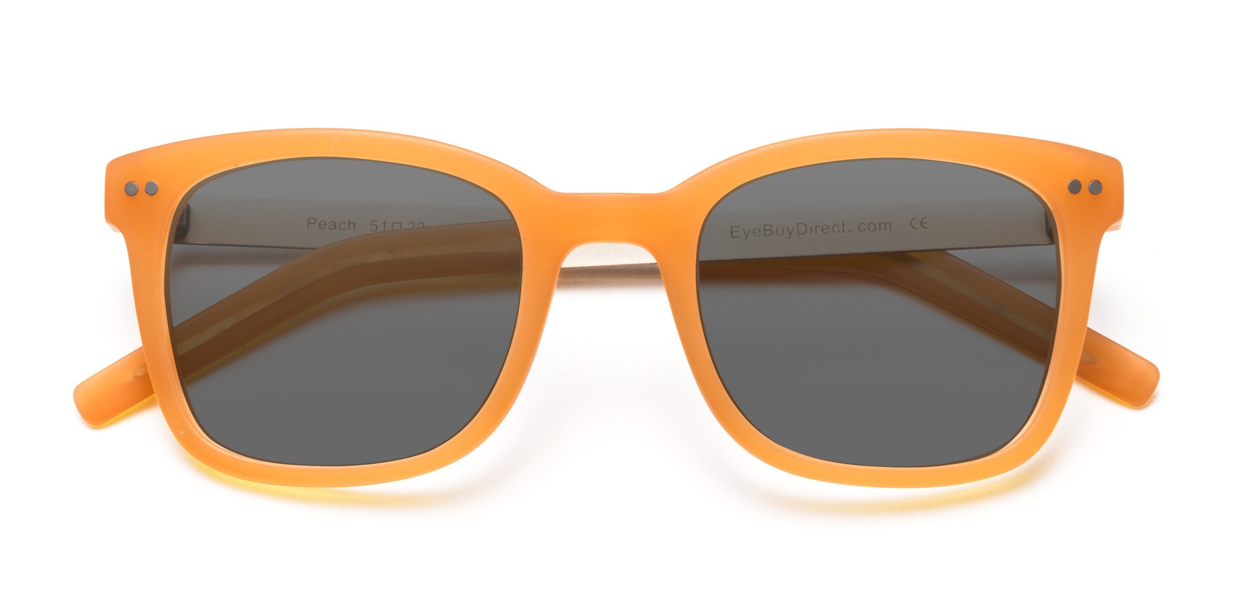 Matte Orange Peach - Métal Lunettes de soleil
