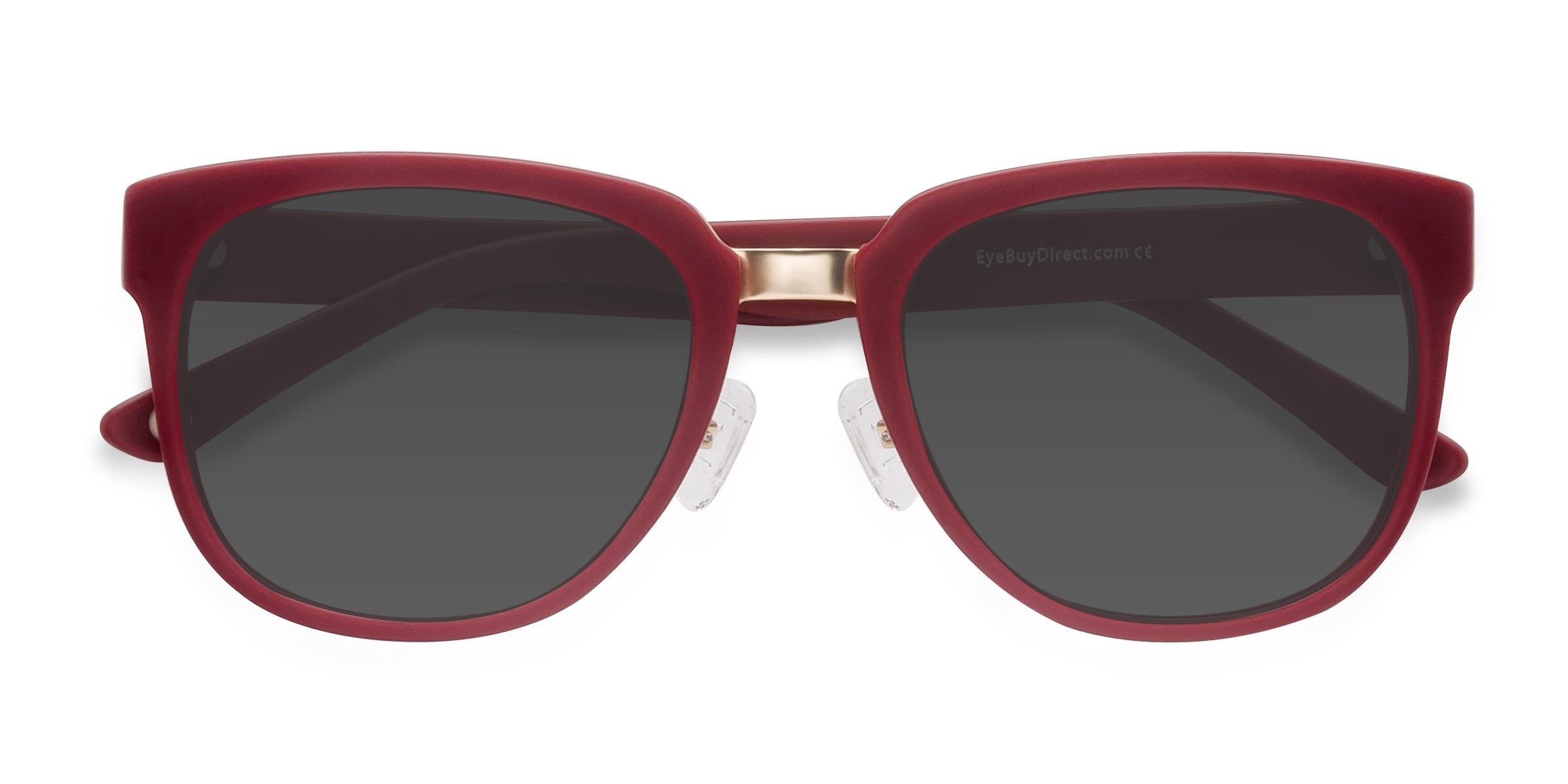 Dark Red Haute Couture - Metal Sunglasses