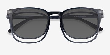 Gray Stroll Clip-On -  Plastic Eyeglasses