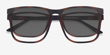 Tortoise Impetus Clip-On -  Plastic Eyeglasses