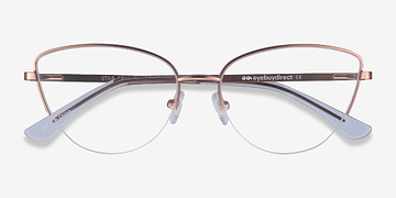 Rose Gold Star -  Vintage Metal Eyeglasses