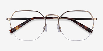 Rose Gold Cruz -  Metal Eyeglasses
