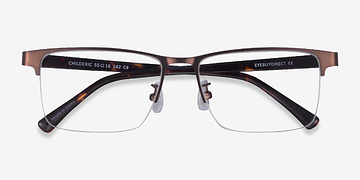 Brown Tortoise Childeric -  Metal Eyeglasses