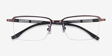 Coffee Black Nine -  Metal Eyeglasses