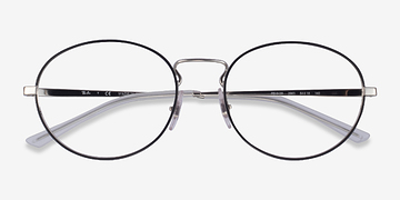 Black & Silver Ray-Ban RB6439 -  Metal Eyeglasses