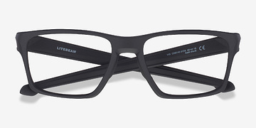 Satin Black Oakley Litebeam -  Plastic Eyeglasses