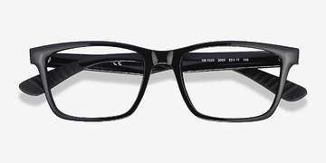 Shiny Black Ray-Ban RB7025 -  Plastic Eyeglasses