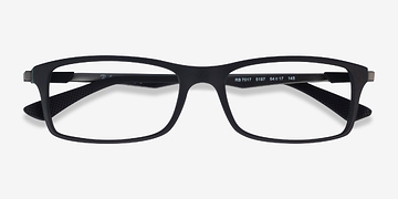 Black Green Gunmetal Ray-Ban RB7017 -  Classic Plastic Eyeglasses