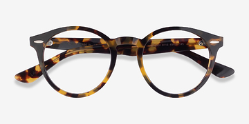 Yellow Tortoise Ray-Ban RB7680V Larry -  Acetate Eyeglasses