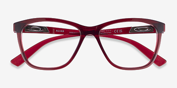Clear Red Oakley Alias -  Plastic Eyeglasses