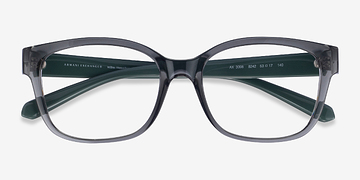 Shiny Transparent Gray Armani Exchange AX3098 -  Plastic Eyeglasses