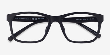 Matte Black Armani Exchange AX3114F -  Eco Friendly Eyeglasses