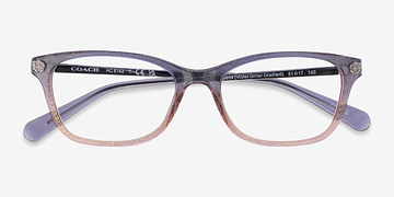 Purple Glitter Gradient Coach HC6142 -  Acetate Eyeglasses