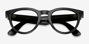 Shiny Black Ray-Ban Meta Headliner Low Bridge Fit (Gen 2) -  Plastic AI Glasses