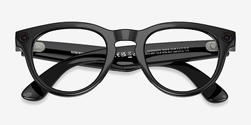 Polished Black Ray-Ban Meta Headliner Low Bridge Fit (Gen 2) -  Plastic AI Glasses