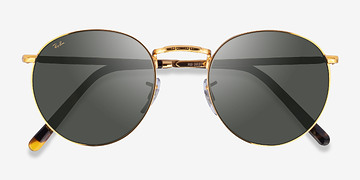 Legend Gold Ray-Ban RB3637 New Round -  Metal Sunglasses