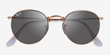 Rose Gold Ray-Ban RB3447 -  Metal Sunglasses
