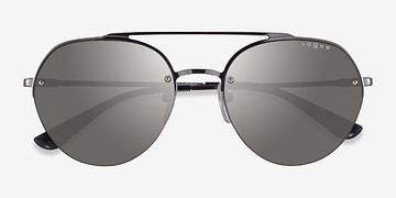Silver Black Vogue Eyewear VO4113S -  Metal Sunglasses