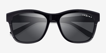 Shiny Black Vogue Eyewear VO5557S -  Plastic Sunglasses