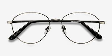 Gunmetal Nara -  Vintage Metal Eyeglasses