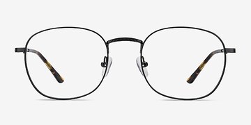 Black Suspense -  Classic Metal Eyeglasses