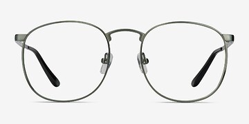 Matte Blue Closer -  Metal Eyeglasses