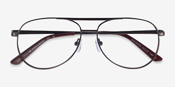 Gunmetal Discover -  Vintage Metal Eyeglasses