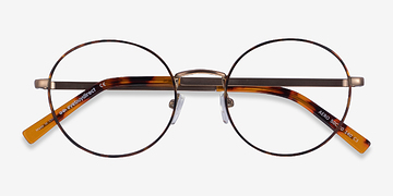Tortoise Golden Aero -  Vintage Metal Eyeglasses