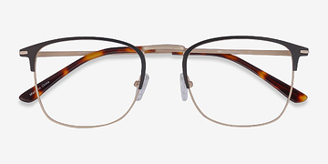 Black Gold Poppy -  Metal Eyeglasses