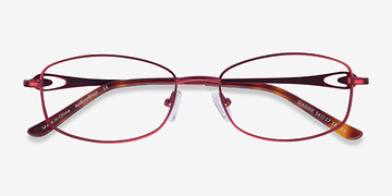 Burgundy Maggie -  Metal Eyeglasses