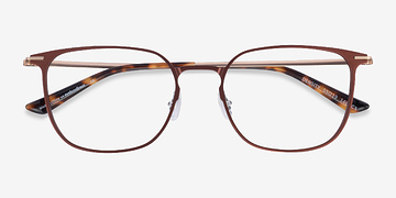 Brown & Gold Density -  Titanium Eyeglasses