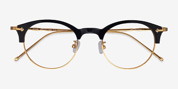 Black Irvin -  Acetate, Metal Eyeglasses