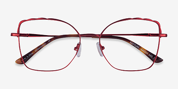Burgundy Rapture -  Metal Eyeglasses