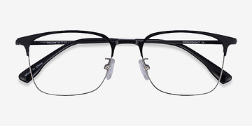 Black Gunmetal Below -  Metal Eyeglasses