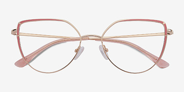Gold Orange Mayfair -  Metal Eyeglasses