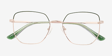 Gold Green Milner -  Metal Eyeglasses