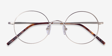 Matte Silver Lanscilo -  Metal Eyeglasses
