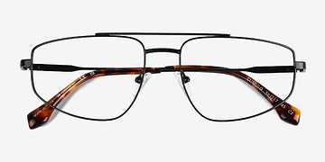 Matt Black Cumulo -  Metal Eyeglasses