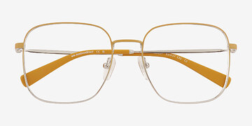 Gradient Yellow Silver Adley -  Metal Eyeglasses