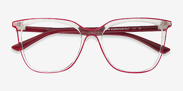 Red Clear Farina -  Plastic Eyeglasses