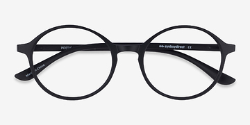 Matte Black Poetic -  Lightweight Plastic Eyeglasses