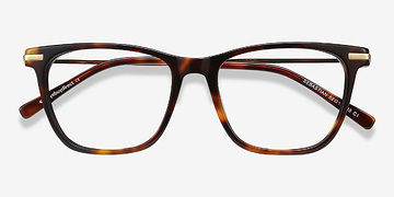 Tortoise Sebastian -  Lightweight Acetate, Metal Eyeglasses
