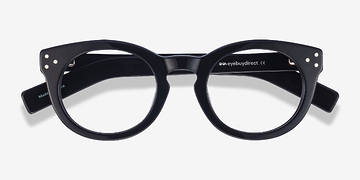 Black Morla -  Vintage Acetate Eyeglasses