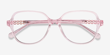 Clear Pink Precious -  Colorful Acetate Eyeglasses