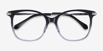 Black Clear Celestial -  Metal Eyeglasses