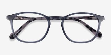 Clear Gray Tortoise Skate -  Acetate Eyeglasses