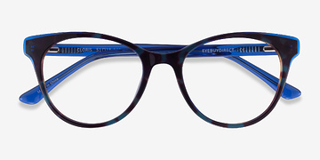 Blue Tortoise Cloris -  Acetate Eyeglasses