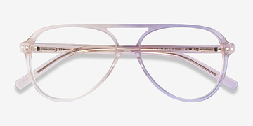 Clear Brown Rewind -  Acetate Eyeglasses